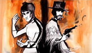 The drawing for Bruce Lee vs Clint Eastwood