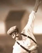 Link as Orville Wright (with goggles)