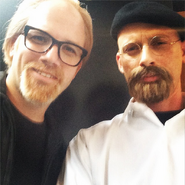 Hyneman and Savage taking a Mythbusters' selfie