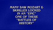 The battle being referenced on the American game show, Jeopardy!