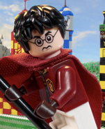 Harry Potter, in Quidditch outfit