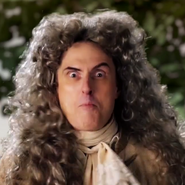 "Weird Al" Yankovic as Sir Isaac Newton in the battle