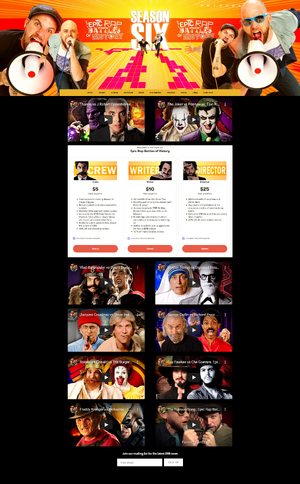 A screenshot of the website's front page, as of June 23, 2020.