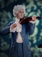 Mozart Playing The Violin