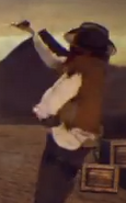 A mustached cowboy