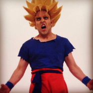 Picture of Goku behind the scenes