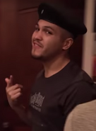 Guevara's hat being worn by Robert Rico in "The Patreon Song : Epic Rap Battles of History." video