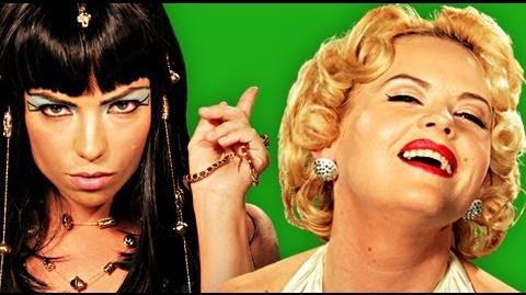 Epic Rap Battles Of History - Behind the Scenes Cleopatra vs Marilyn Monroe