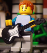 A Lego Minifigure of Nice Peter used for an old Monday Show intro