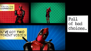 Deadpool in his comic book