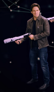 Musk holding a Not-a-Flamethrower