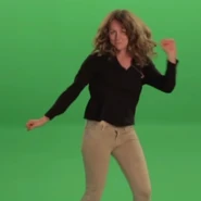 Lopez dancing in the Behind the Scenes video for Rasputin vs Stalin
