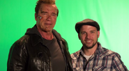 Arnold Schwarzenegger and EpicLLOYD Behind the Scenes