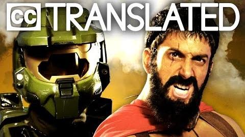 TRANSLATED Leonidas vs Master Chief. Epic Rap Battles of History.