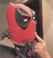 Radic in Deadpool's mask