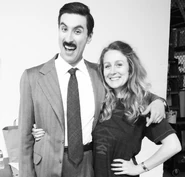 Lopez with Zach Sherwin as Walt Disney