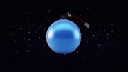 The unique outro involving a cannon shooting out the logo, referring to Newton's cannonball thought experiment