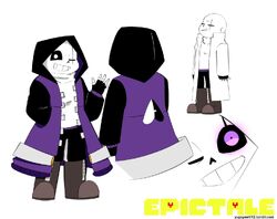 Drawing - Cross Sans VS Epic Sans ( Xtale vs Epictale ) UNDERTALE AU 