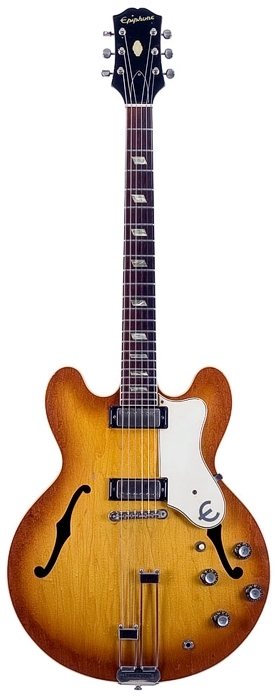 Amazon.com: Epiphone Riviera 半空心拱頂,閃亮勃艮第: 樂器
