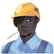 Portrait for the character audition packet, drawn by show artist Oz Ryan.