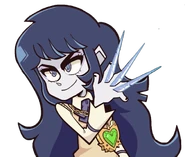 Mera Salamin wearing the amulet