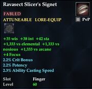 Ravasect Slicer's Signet