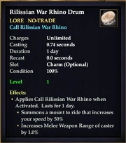 Rilissian War Rhino Drum