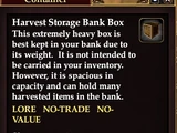 Harvest Storage Bank Box