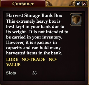 Harvest Storage