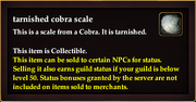 Tarnished cobra scale