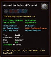 Abysmal Sea Buckler of Foresight