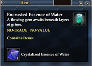 Encrusted Essence of Water