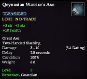 Qeynosian Warrior's Axe