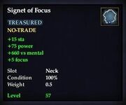 Signet of Focus