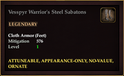 Vesspyr Warrior's Steel Sabatons