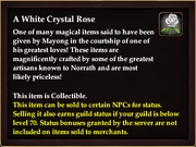 A White Crystal Rose