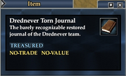 Drednever Torn Journal