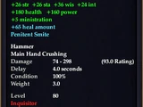 Inquisitor Epic Weapon Timeline