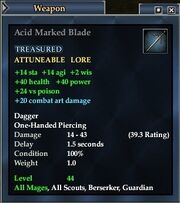 Acid Marked Blade