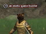 An exotic game hunter
