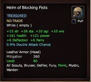 Helm of Blocking Fists