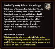 Atrebe Dynasty Tablet: Knowledge