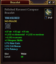 Polished Ravasect Carapace Bracelet