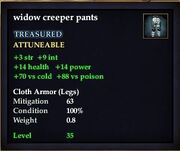 Widow creeper pants