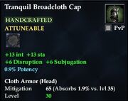 Tranquil Broadcloth Cap