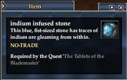 Indium infused stone
