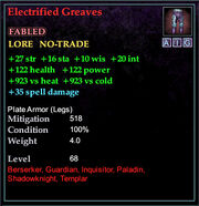 Electrified Greaves