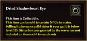 Dried Shadowbeast Eye