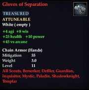 Gloves of Separation