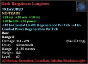 Dark Bargainers Longbow